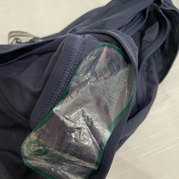 Vince Camuto Women’s Draped High Waisted Bikini Bottom Navy Blue Size S/P - Picture 3 of 6